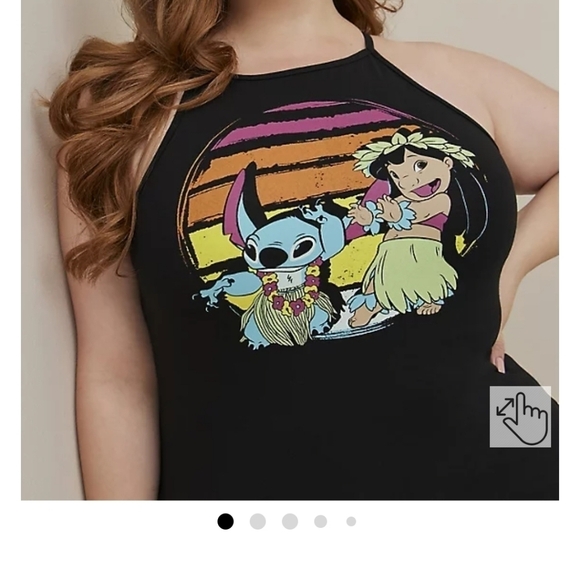TORRID Disney Lilo & Stitch, high neck foxy cami. Sz 3x - Picture 1 of 9